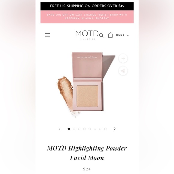 4 piece Makeup bundle New in Box MOTD 1 blush and 3 highlighting powders - Picture 3 of 8